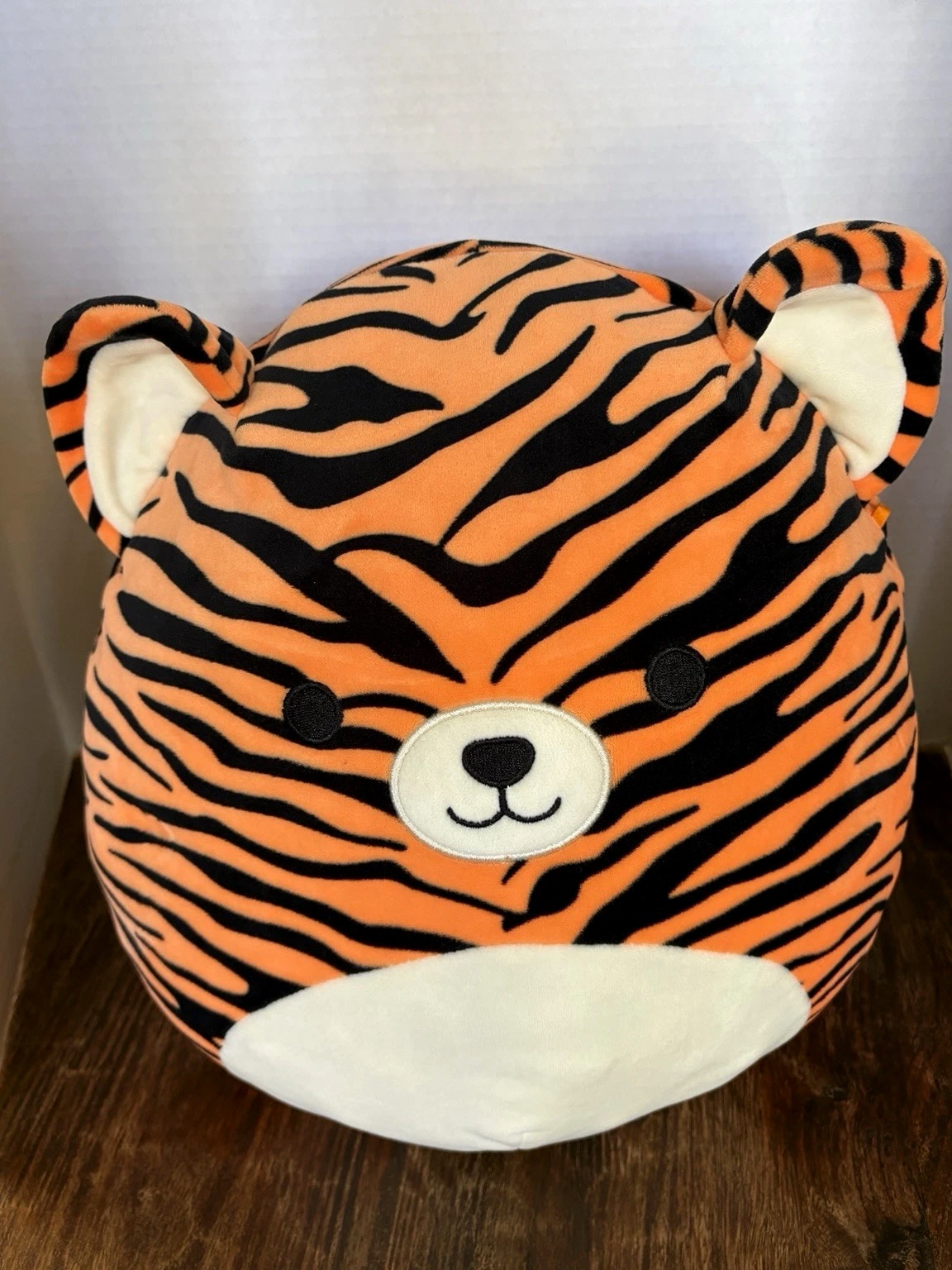 Squishmallow Tina the Tiger 13" Plush Toy, Orange w/ Black Stripes, EUC Soft Cuddly