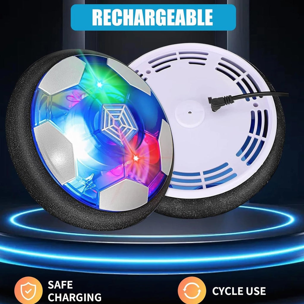 Hover Soccer Ball Set - Indoor Soccer 4 in 1 Rechargeable Air Power with LED