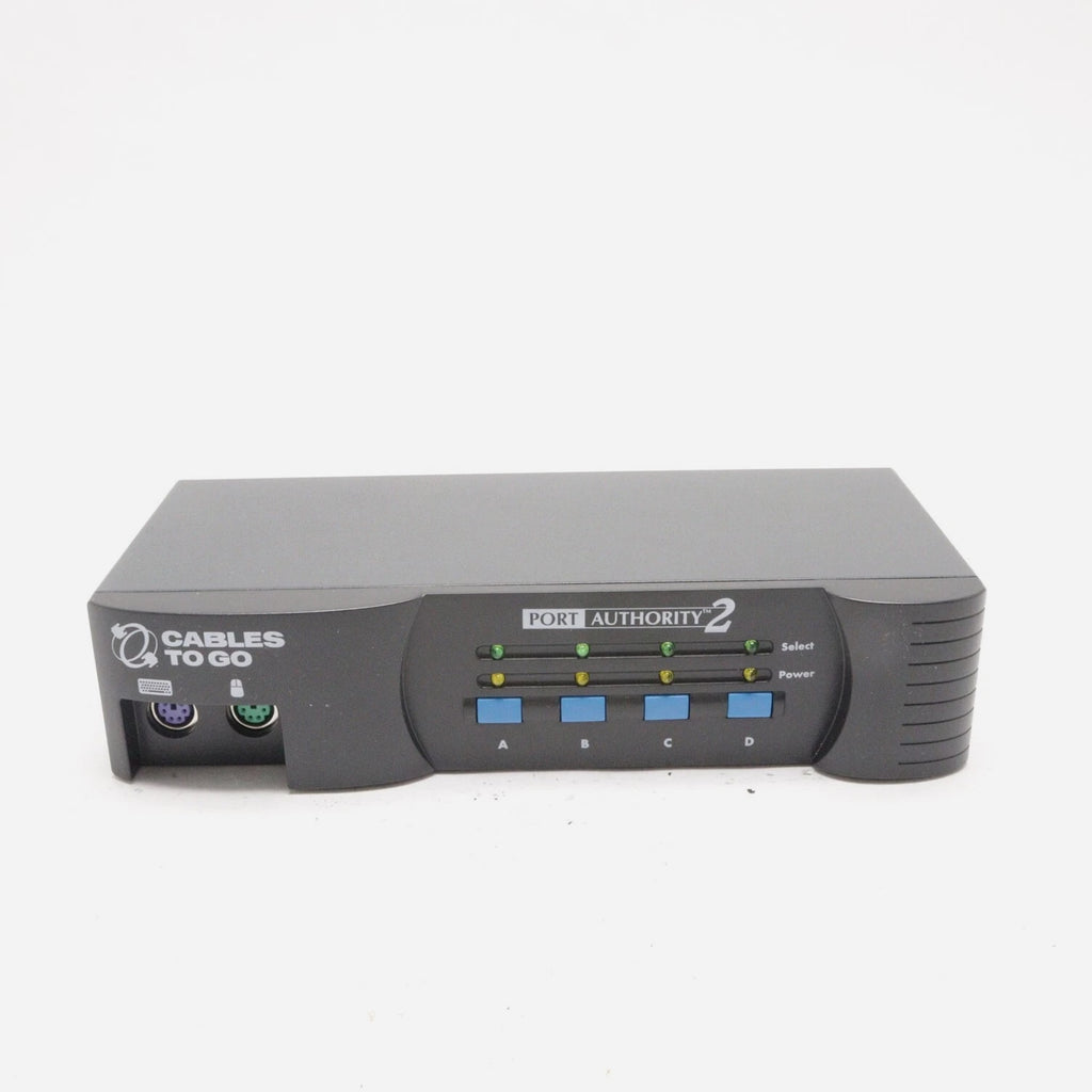 PORT AUTHORITY CABLES TO GO 4-PORT KVM SWITCH FOR MOUSE AND KEYBOARD HUB 29521