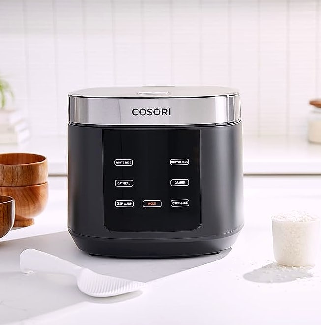 Cosori 10 Cup Rice Cooker with 18 Functions and Fuzzy Logic