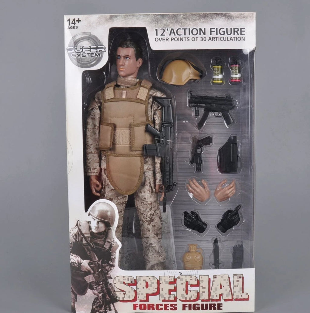 12'' American Military Soldiers Special Forces Army Man Action Figures Play Set