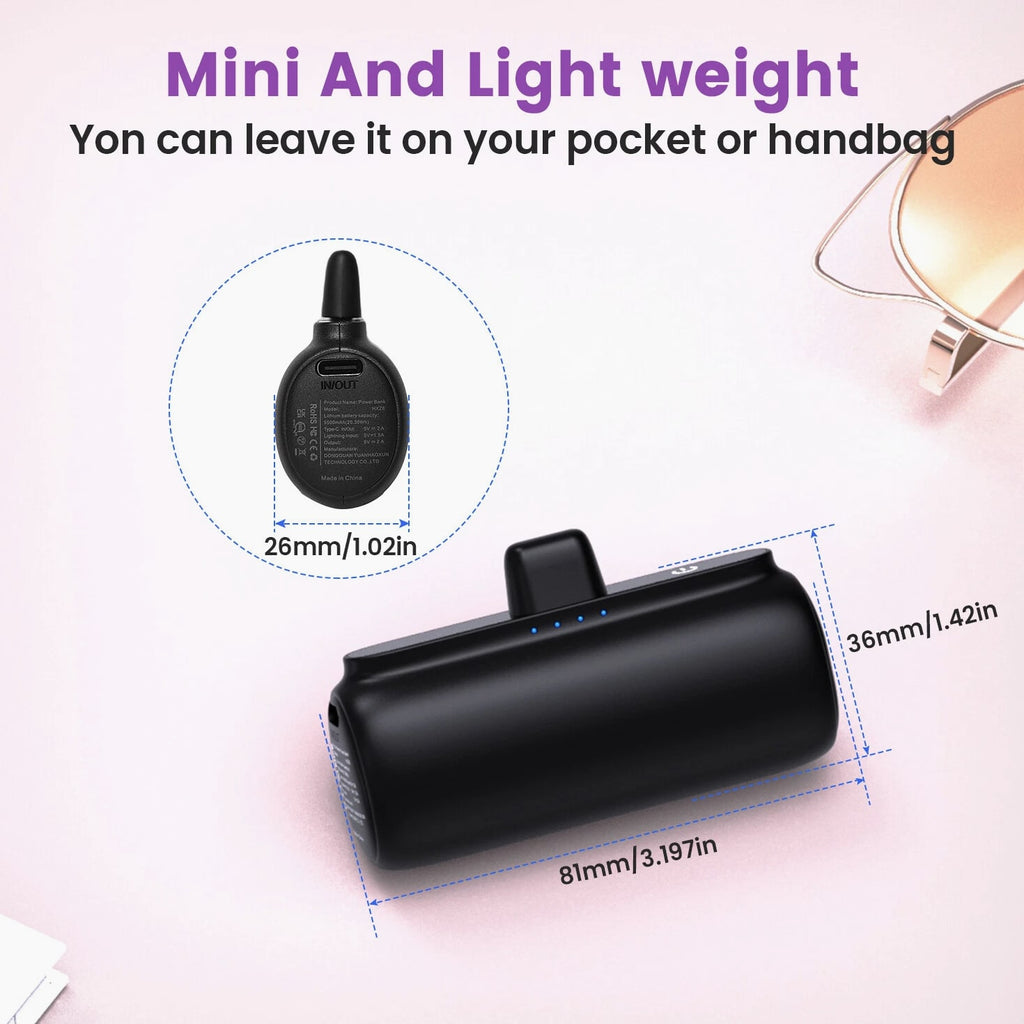 5500mAh Portable Charger External Battery Pack Power Bank For Samsung/Android US