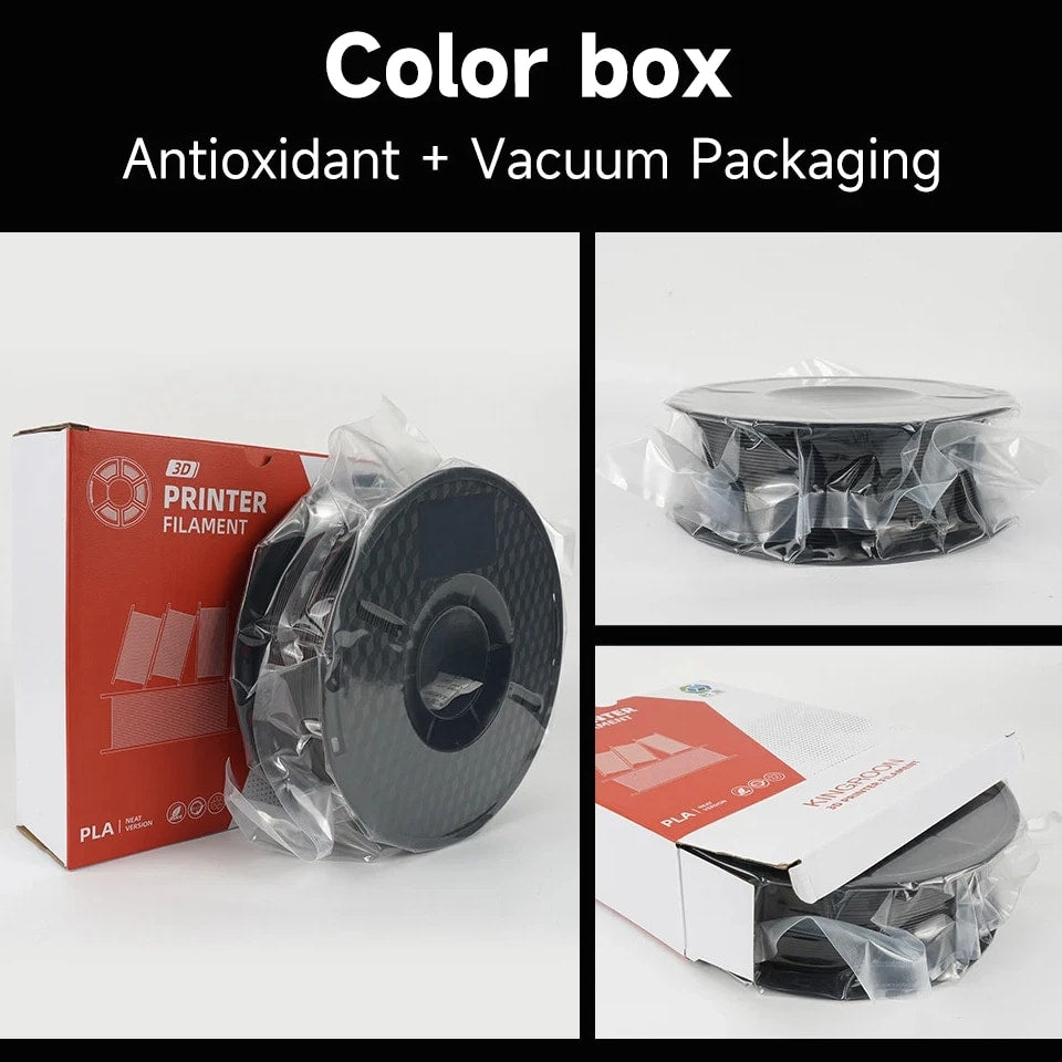 10KG PLA/ ABS/ PETG Filament 1.75mm Black White Gray, 10 Rolls PLA ABS