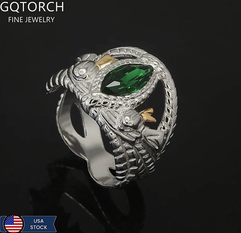 GQTorch 925 Sterling Silver Lord Ring of Barahir
