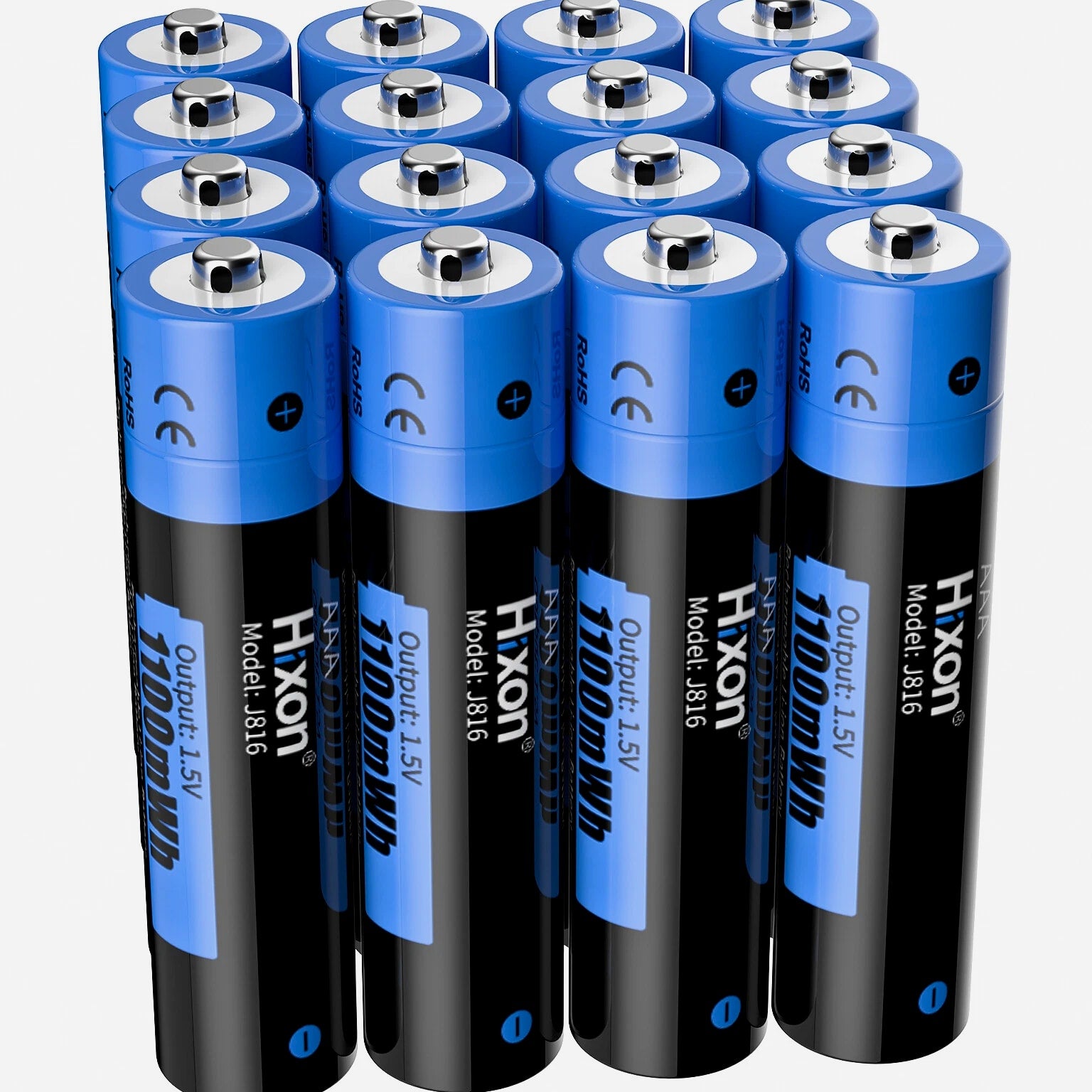 1100mWh Hixon AAA 1.5V Lithium Rechargeable Batteries &Charger High Quality LOT