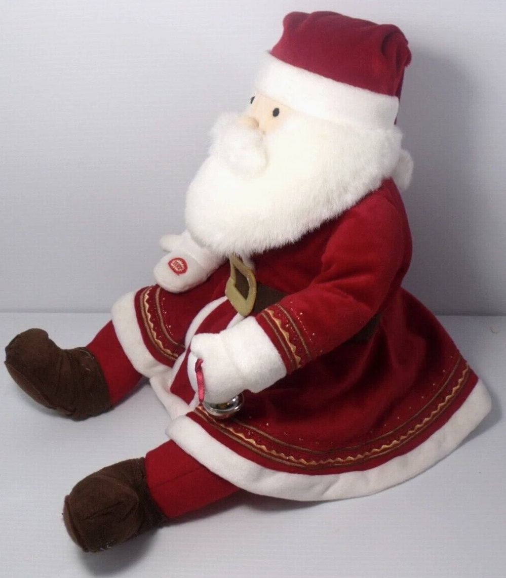 Hallmark The Polar Express 18" Talking Santa Plush with Jingle Bell - Tested