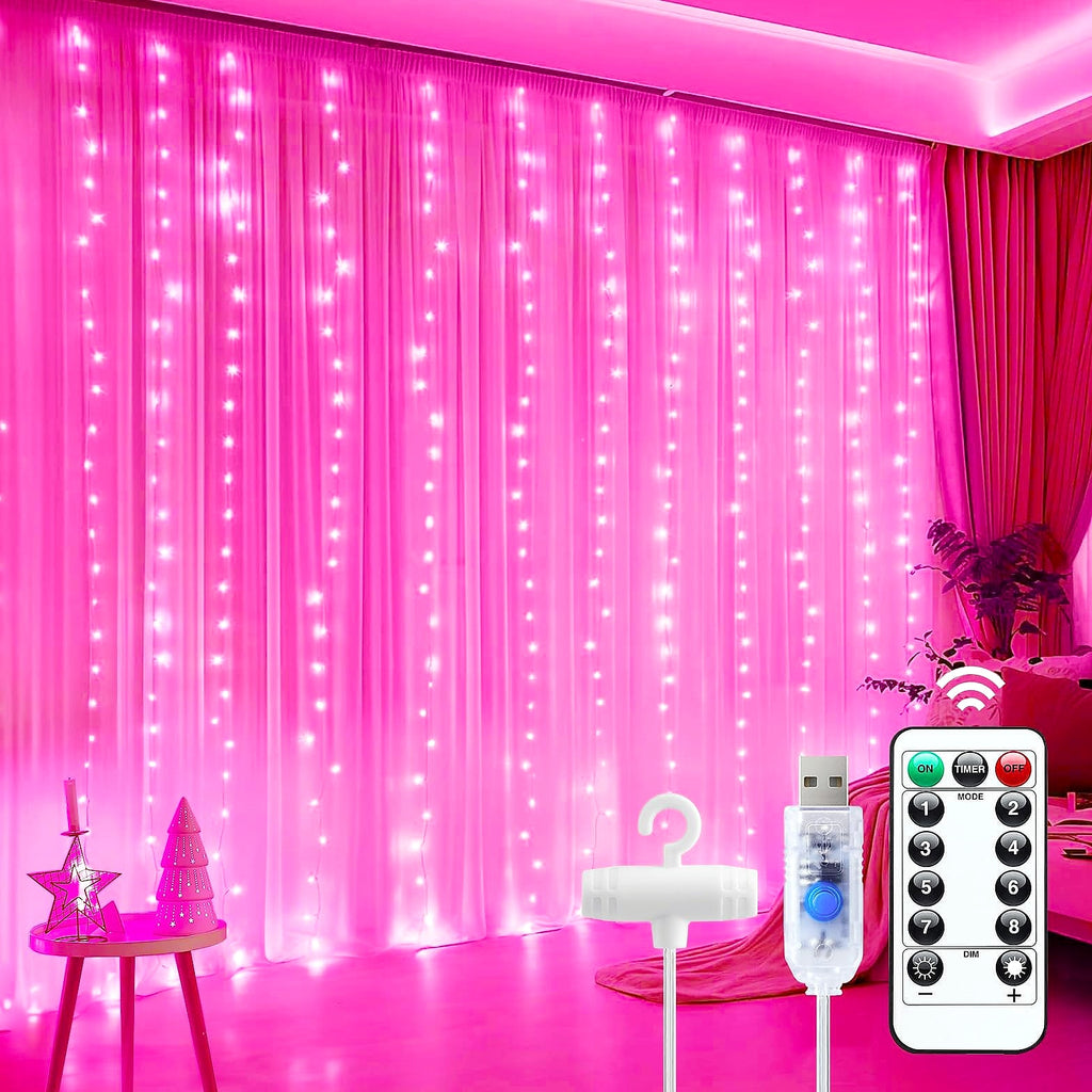 Minetom 300 LED Dimmable Fairy Lights with Remote and Timer