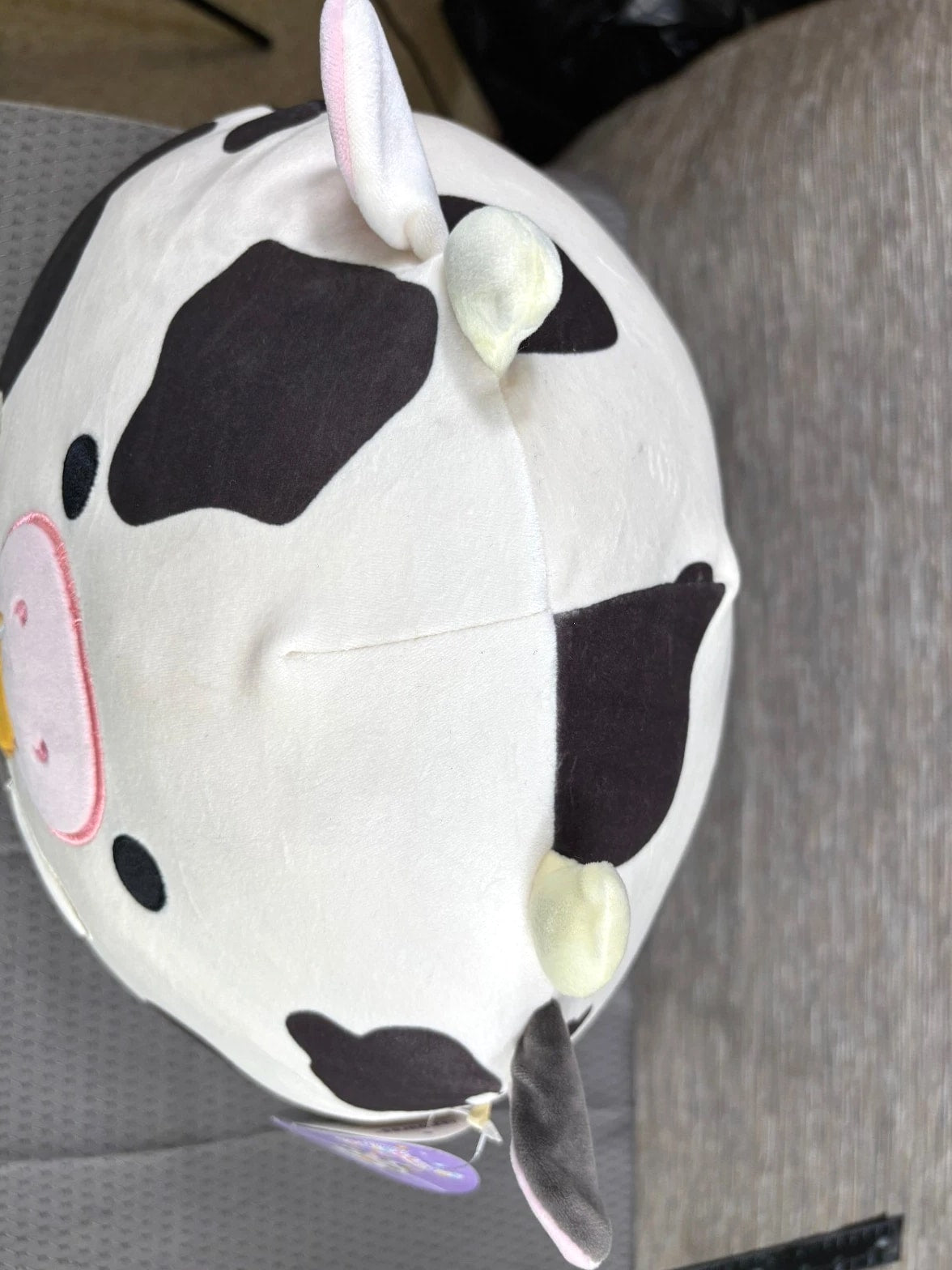 Squishmallows Colin the Cow Plush Stuffed Animal, Carrot Juice Patch - NEW
