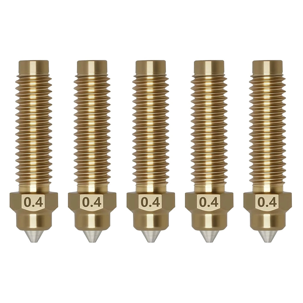 5-Pack 0.4mm Hardened Steel Nozzle Kit for Elegoo Centauri 3D Printer