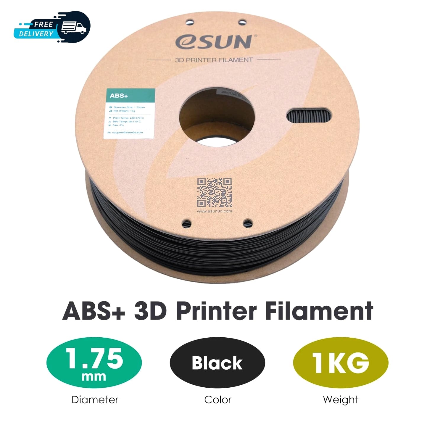 ABS+ Filament 1.75mm 3D Printer Filament ABS Plus Dimensional Accuracy 0.05mm
