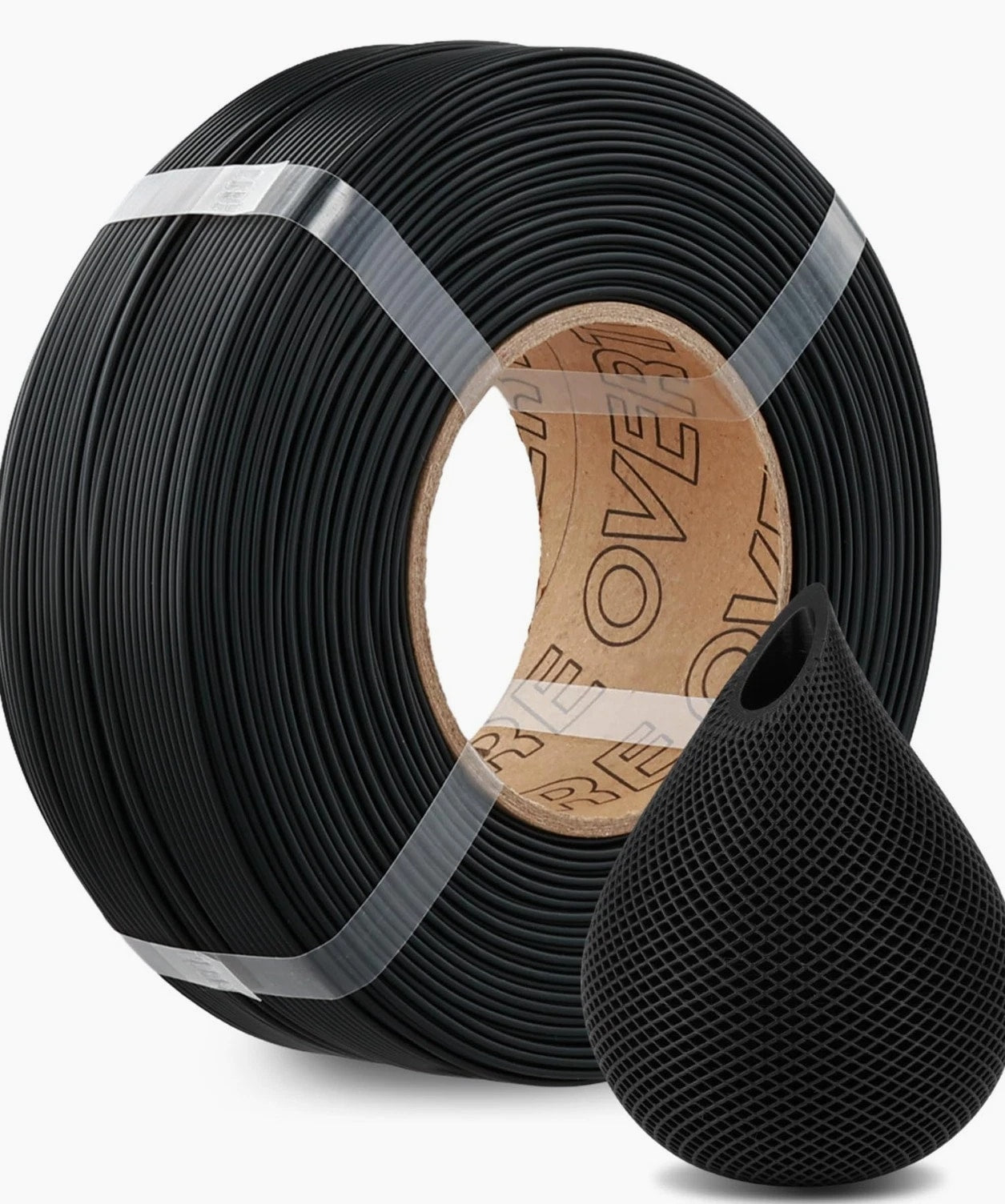 1.75mm 3D Printer Filament Refill 1kg, Black FDM Filament for Most Printers, Acc