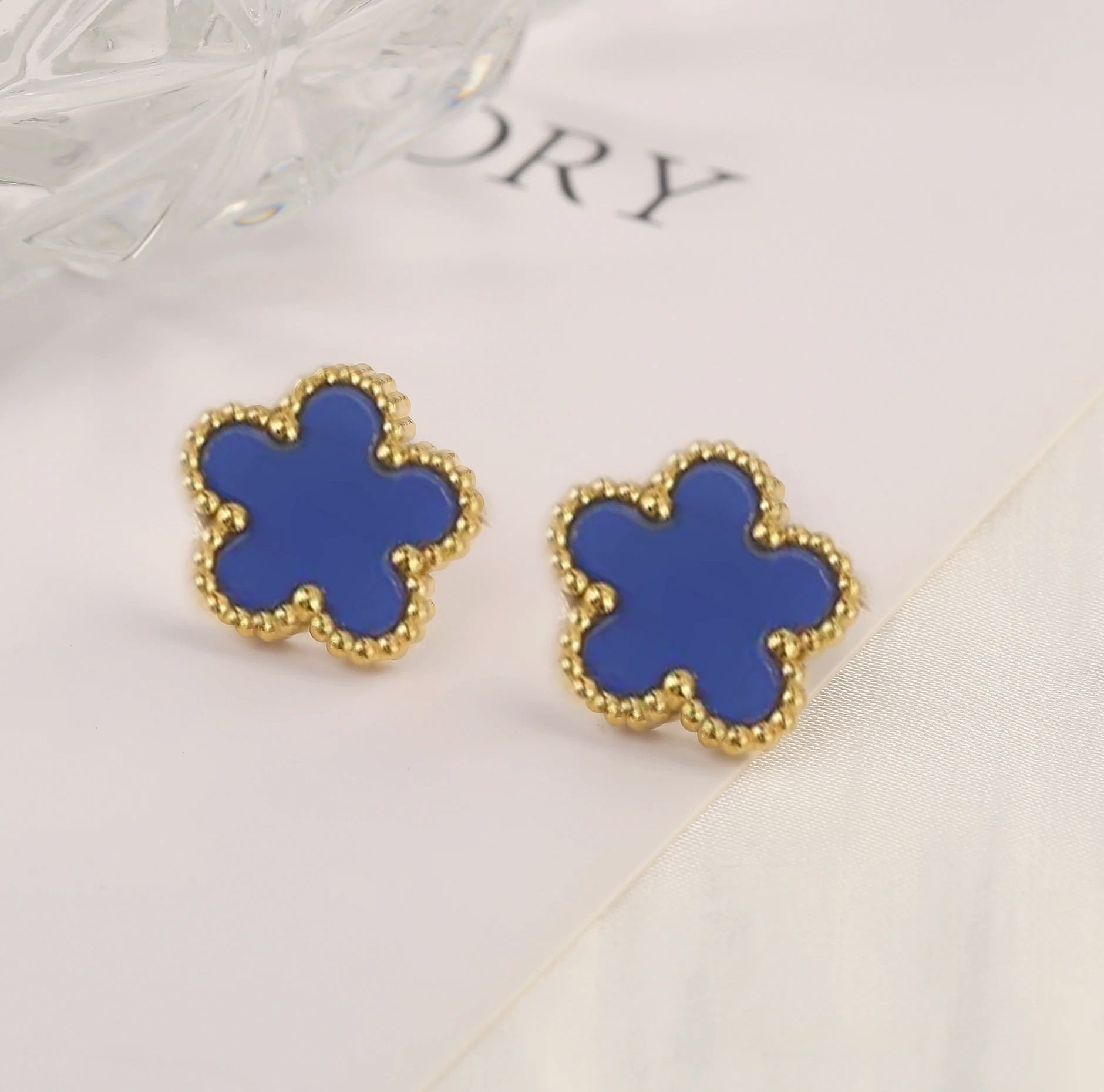 Stainless Steel Five Leaf Clover Flower Adjustable Bracelet