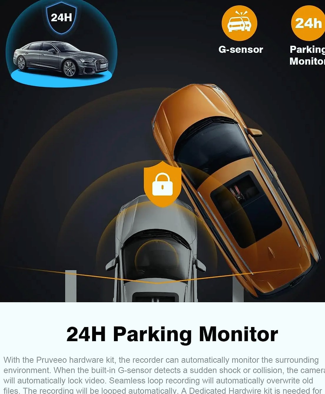 Kankeirr Dual 1080P Dash Cam with Interior Camera and Night Vision