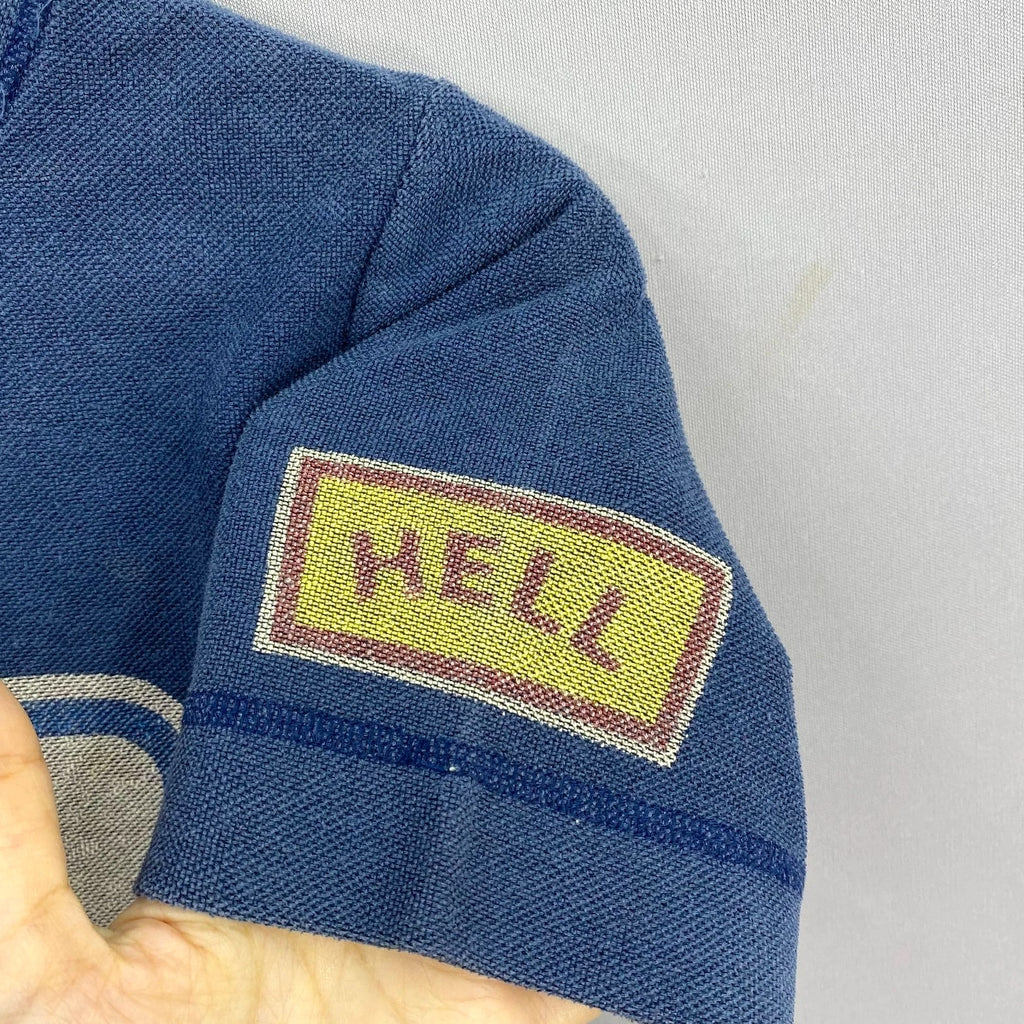 Vintage Y2K Hysteric Glamour Pique Knit Shirt Mopar Car Service HELL Tee Size XS
