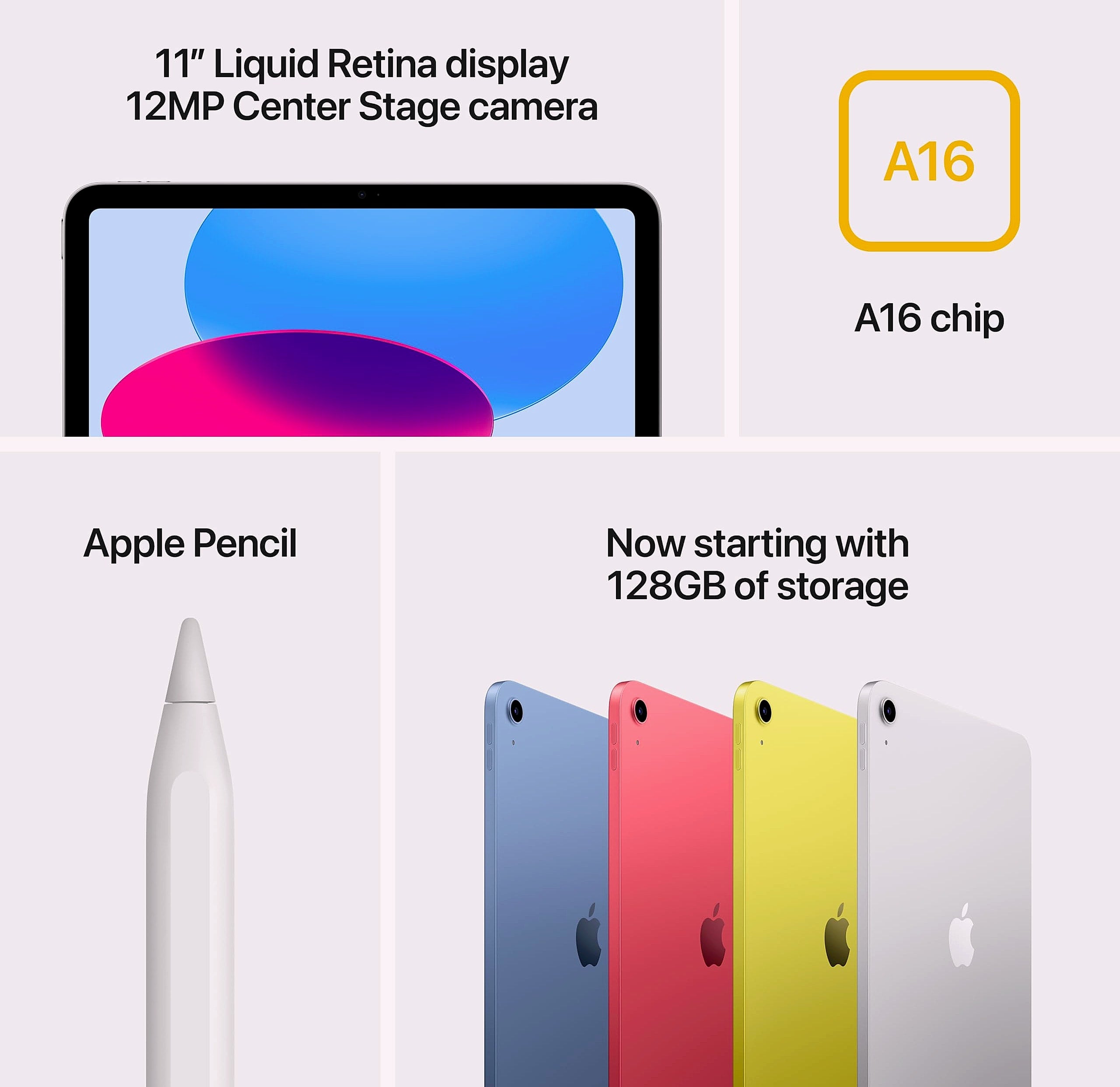 Apple iPad 11-inch A16 Chip Liquid Retina Display 128GB Wi-Fi