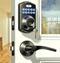 Veise Keyless Entry Door Lock with Lever Handles Digital Deadbolt