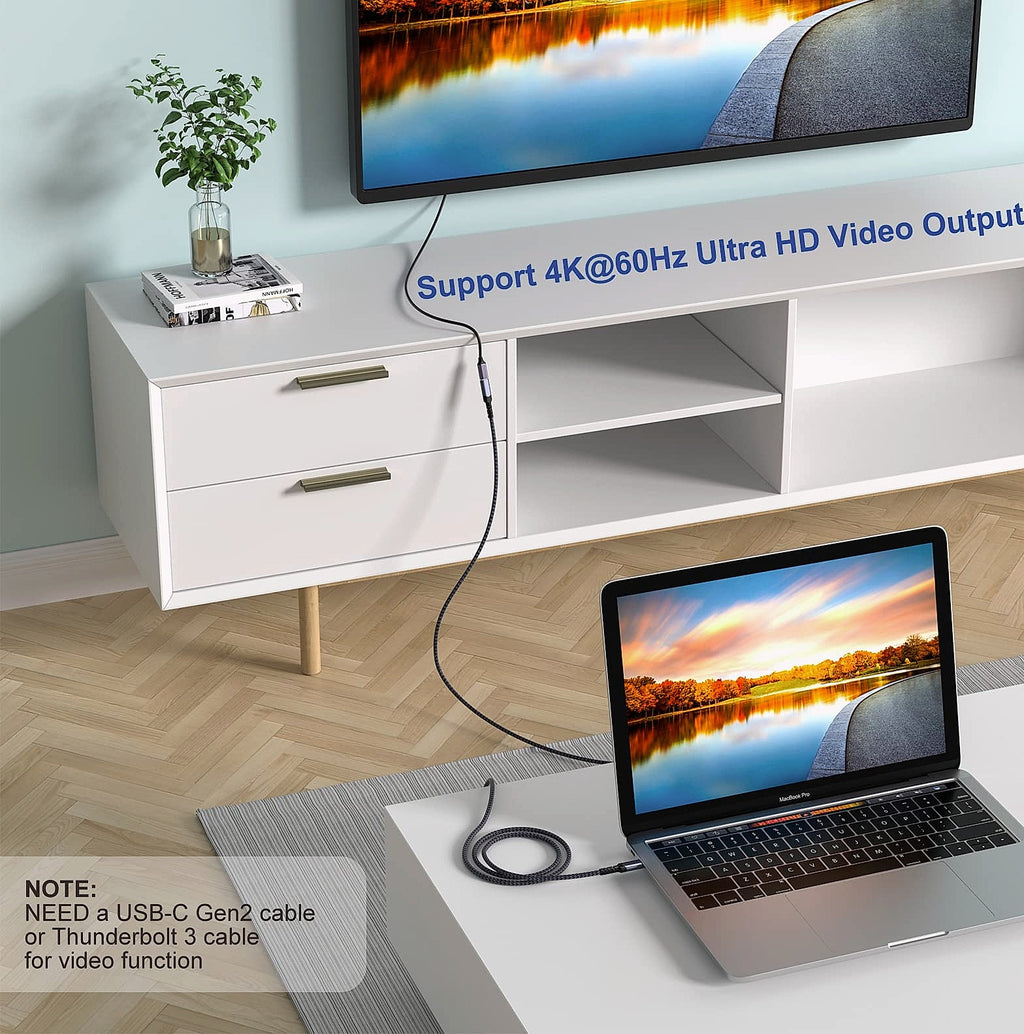OKRAY USB-C Extension Cable 3.3ft, 100W Fast Charging