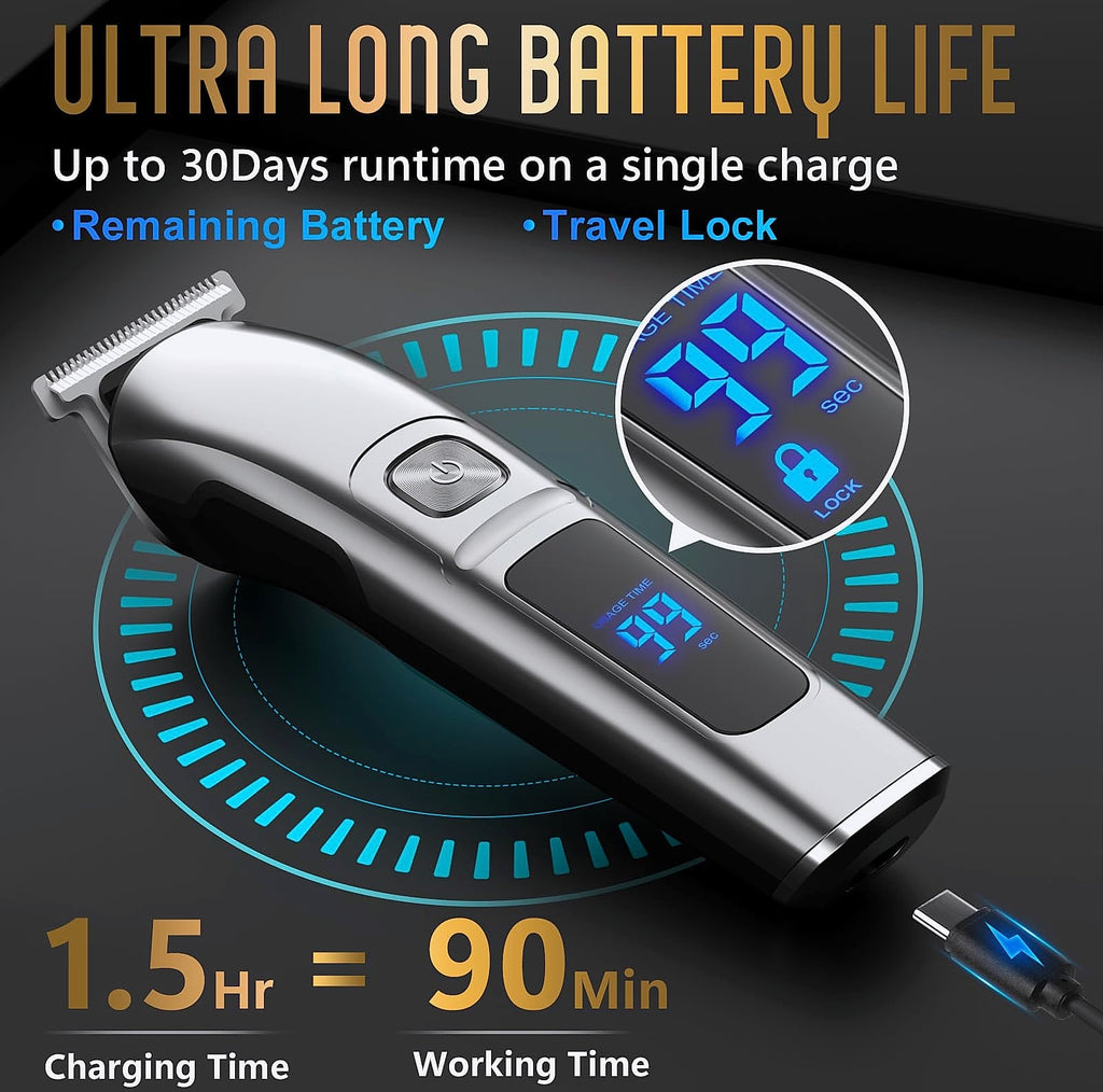 Ufree Beard Trimmer Kit, Waterproof Electric Razor for Men