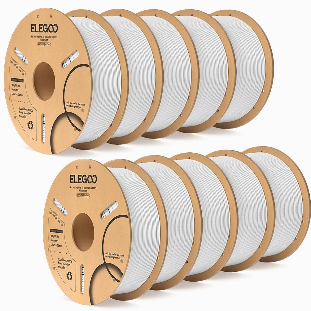 ELEGOO PLA 3D Printer Material Filament Dimensional Accuracy +/- 0.02mm 10 kg