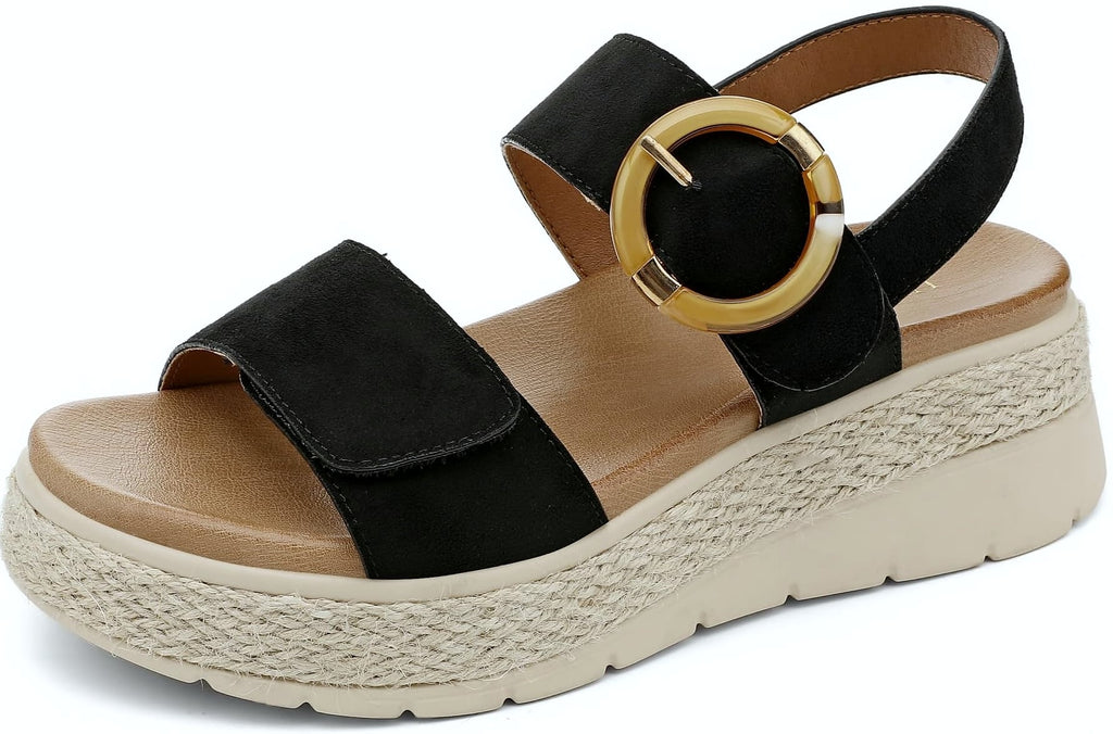 UBFEN Women's Espadrille Platform Sandals with Arch Support