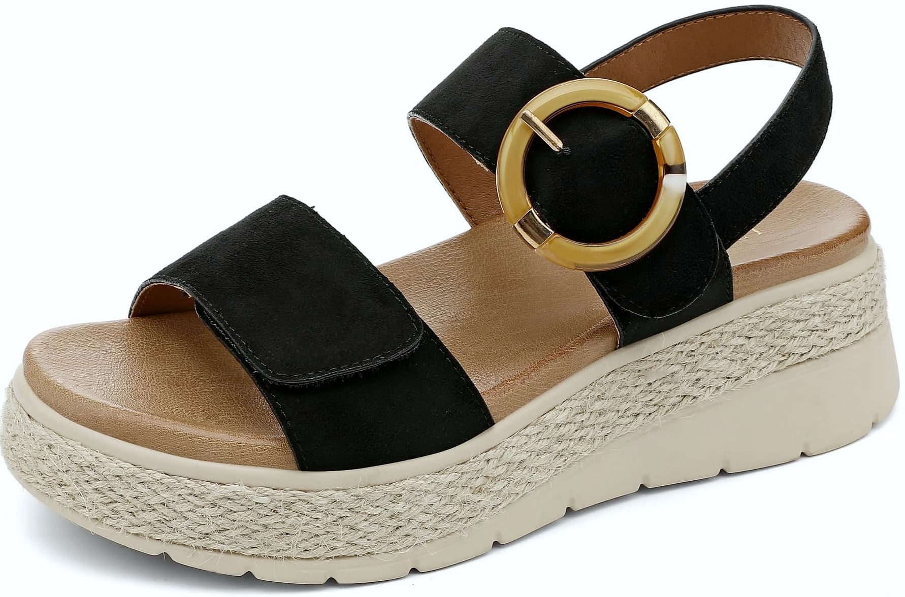UBFEN Women's Espadrille Platform Sandals with Arch Support