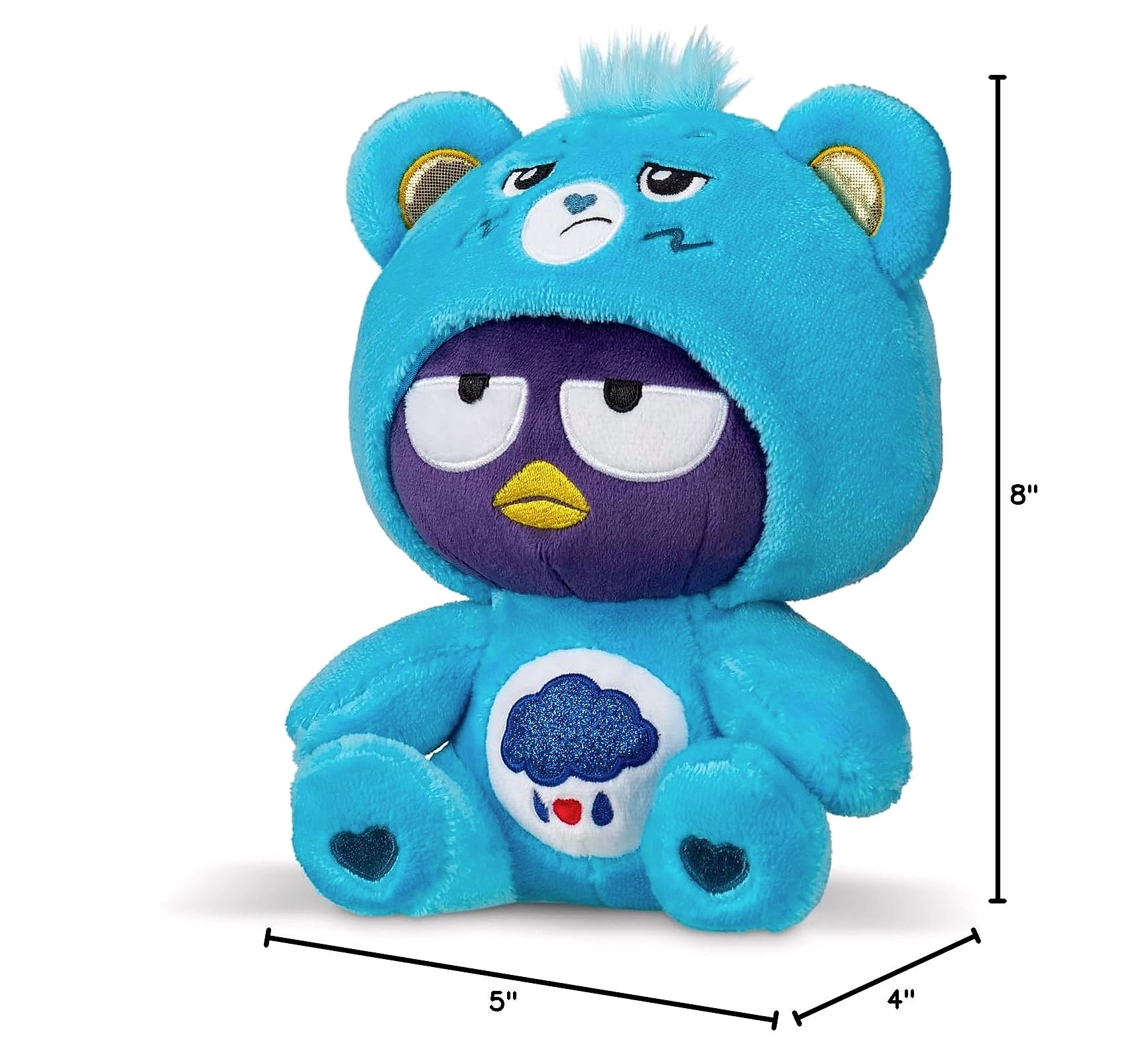 Care Bears Badtz-Maru Dressed as Grumpy Bear 8 inch Plush Toy