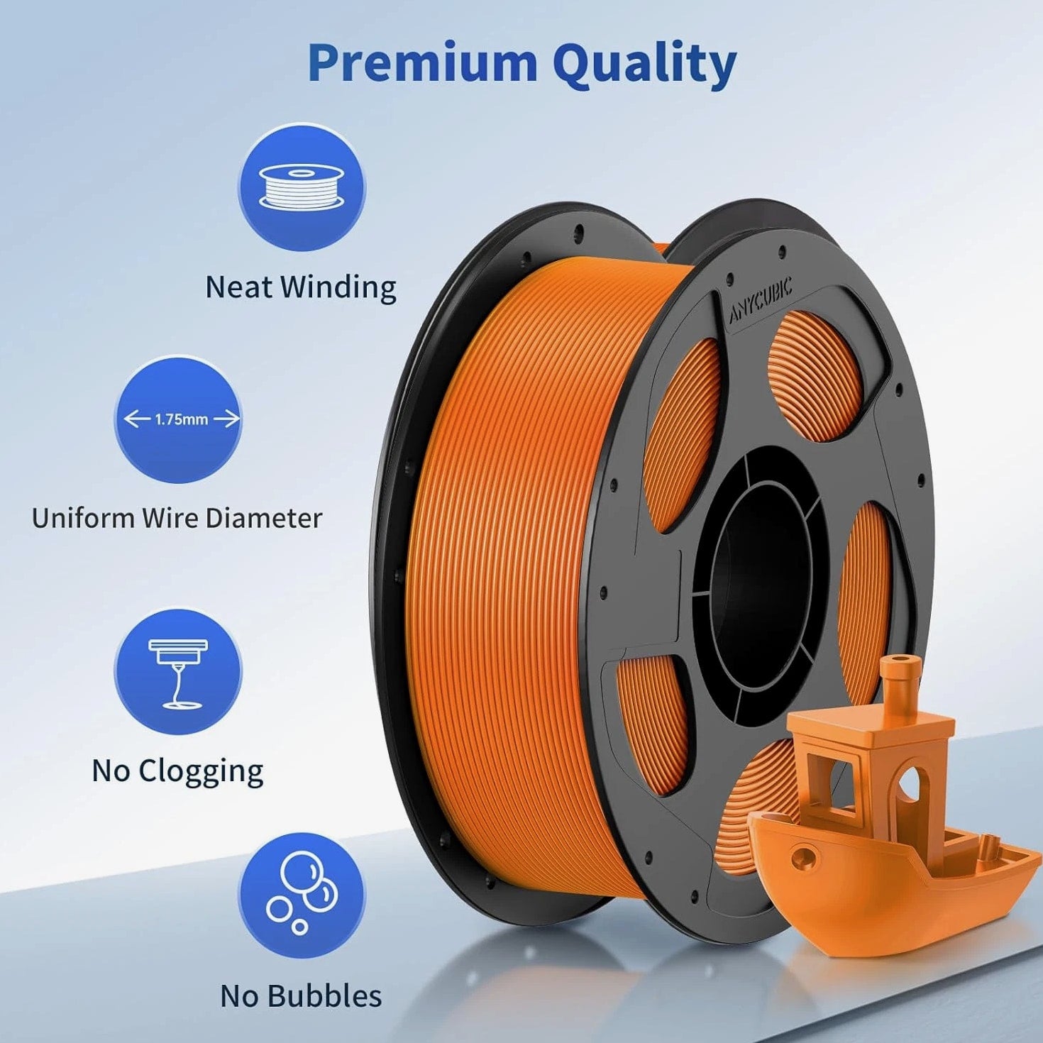 PLA Filament 1.75Mm Bundle, 3D Printer Filament 1.75Mm Dimensional Accuracy +/-