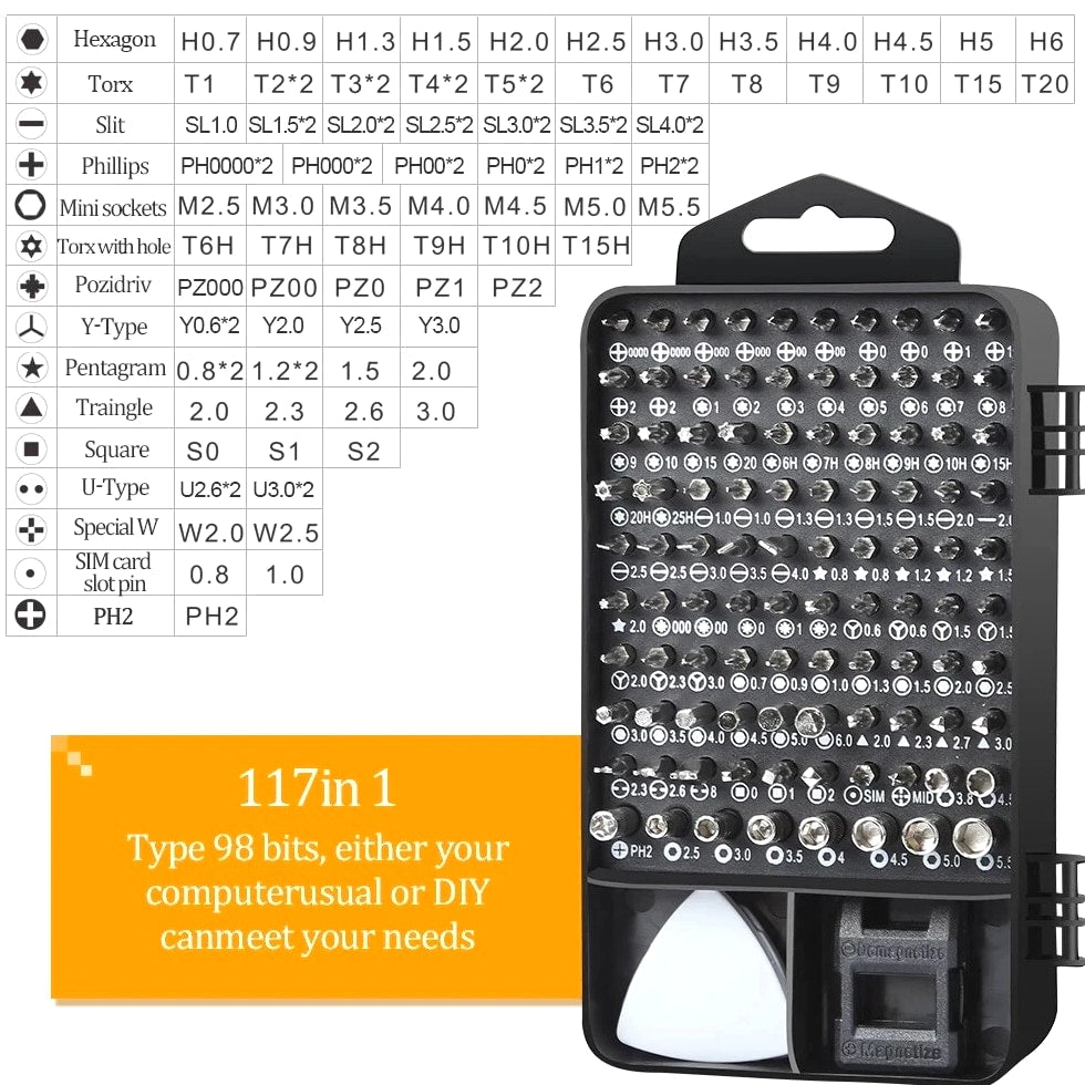 Pro Essential Electronics Toolkit Computer Laptop Smartphone screwdriver Gadgets