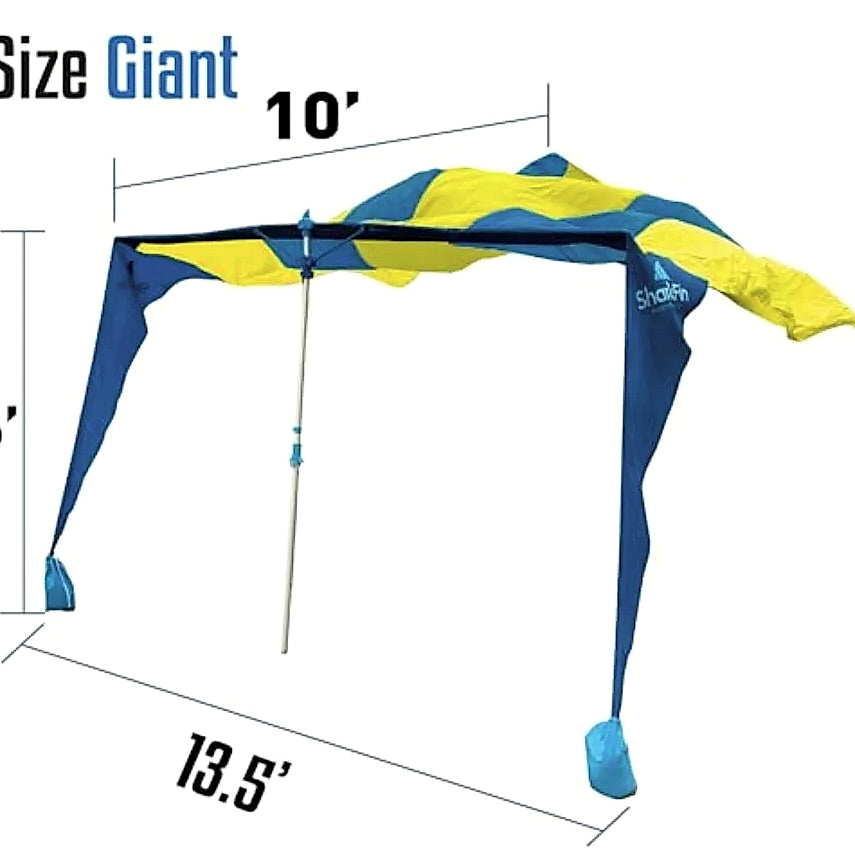 Shark Fin Shade Beach Tent UPF 50+ Wind Sun Canopy