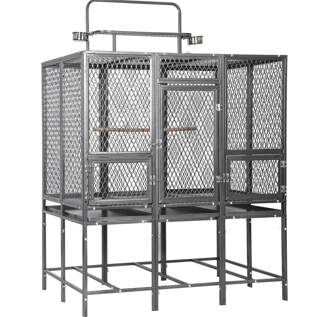 65" Heavy Duty Birdcage Aviary Large for Parakeet Macaw Parrot Budgies Lovebirds