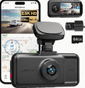 Redtiger A6 4K Dash Cam with GPS and 3-Camera System