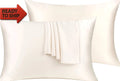 Natural Silk Pillowcase Set of 2 for Hair &Skin - Both Sides 19 Momme 600 Threa