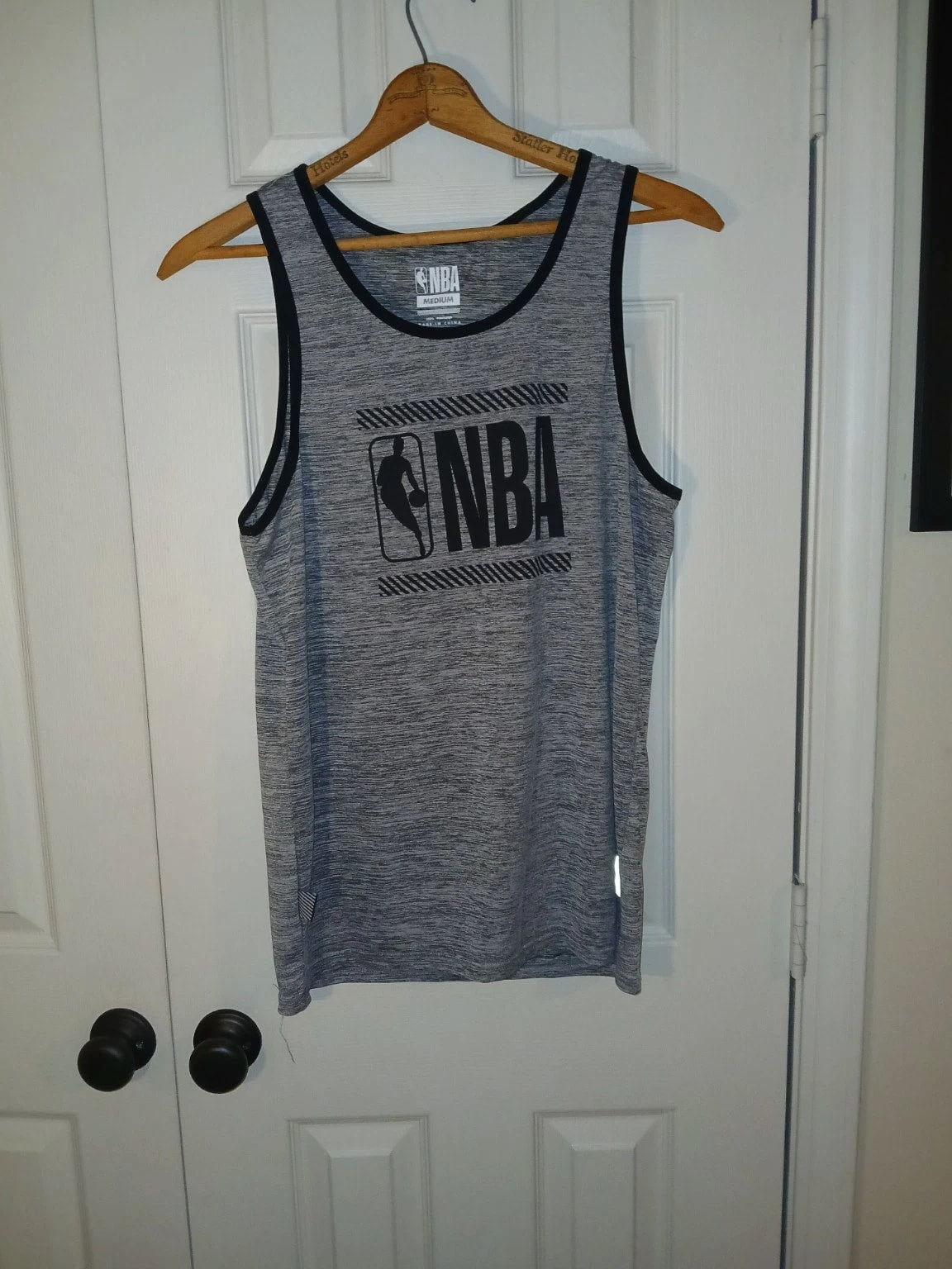 NBA Men's Heather Gray Performance Tank Top - Size Medium
