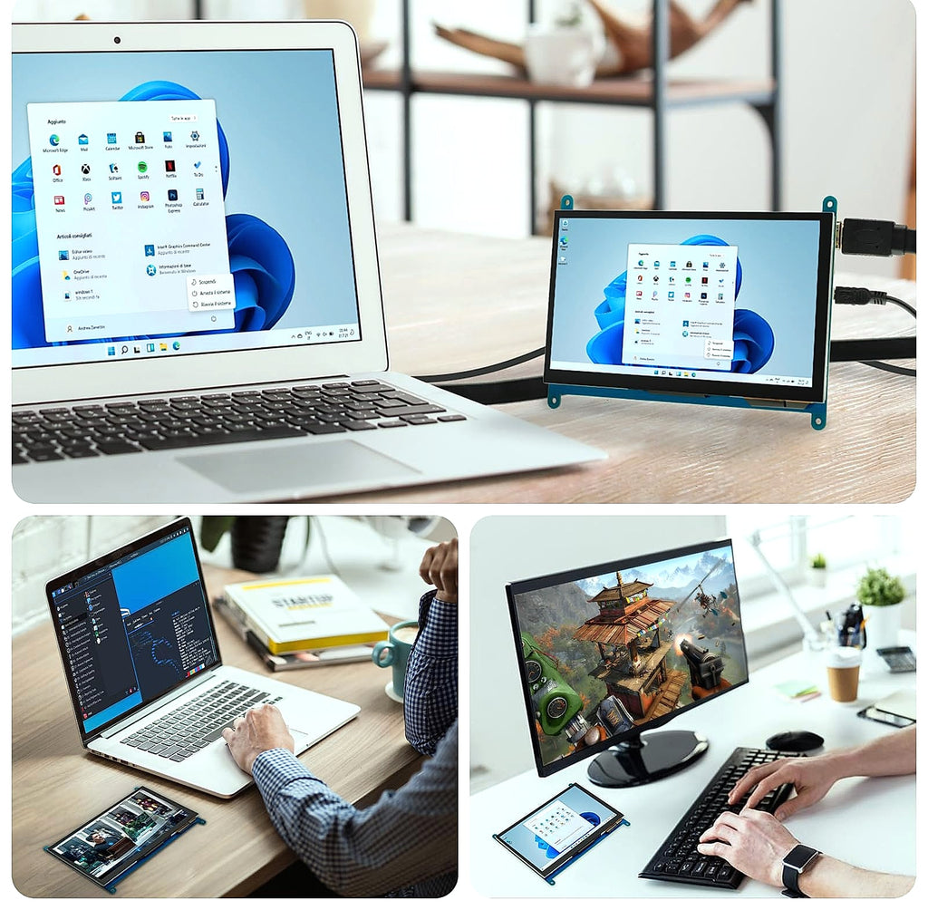 ELECROW 5" Resistive and 7" Capacitive Touch Screen Display Kit