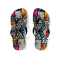 Floral and Feather Flip Flops | Beach Sandals for Summer Vibes Vacation Footwear