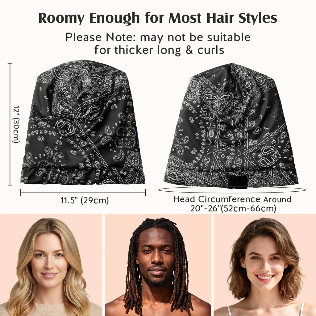 Mulberry Silk Hair Bonnet for Sleeping Women Men, Real Silk Lining, Not Satin...