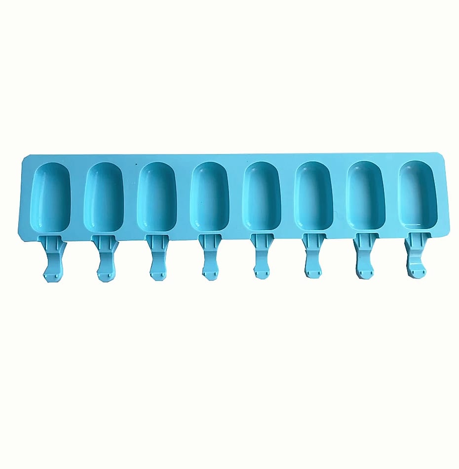 8-Hole Silicone Popsicle Mold for Homemade Ice Cream and Fruit Juice
