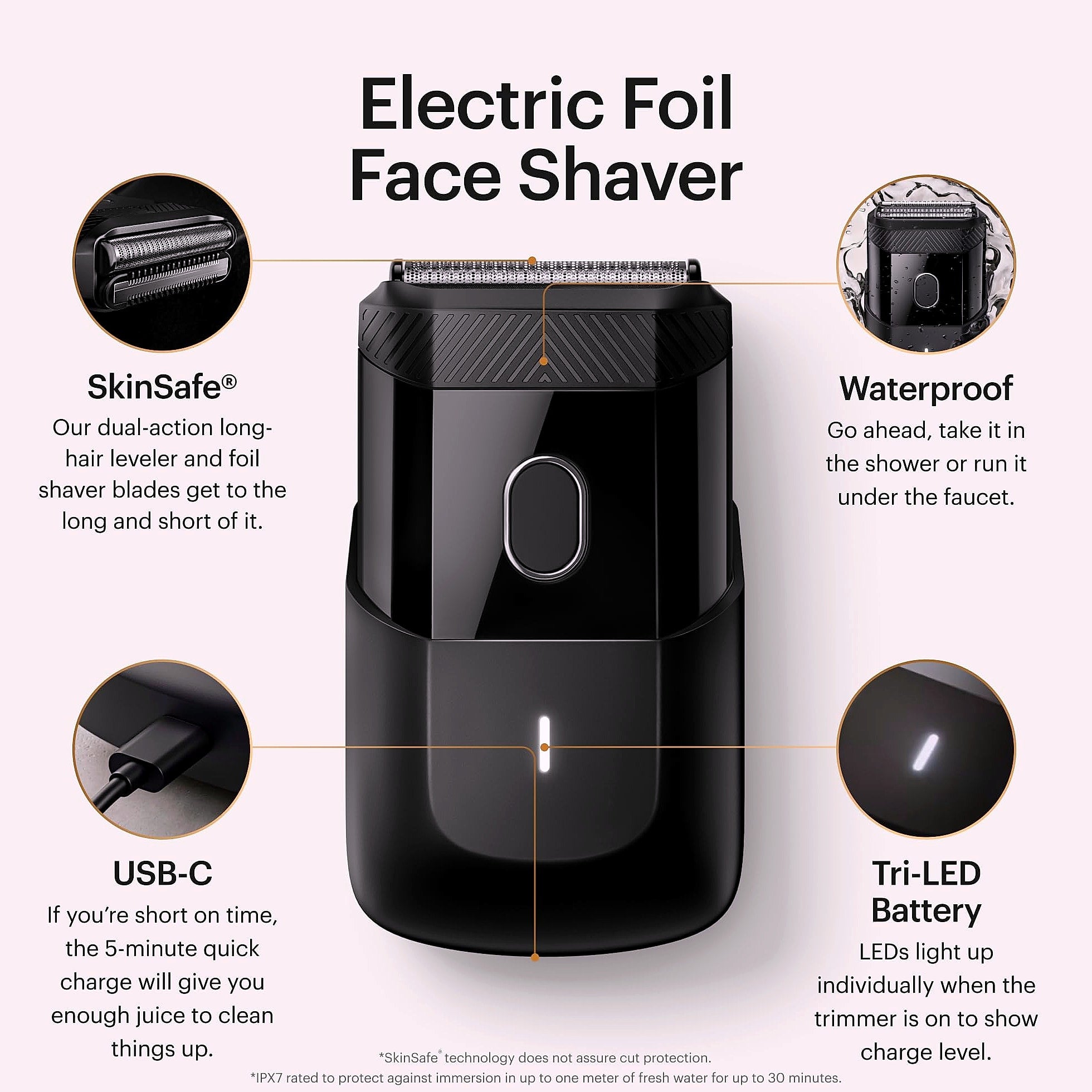 MANSCAPED The Handyman Compact Face Shaver for Travel