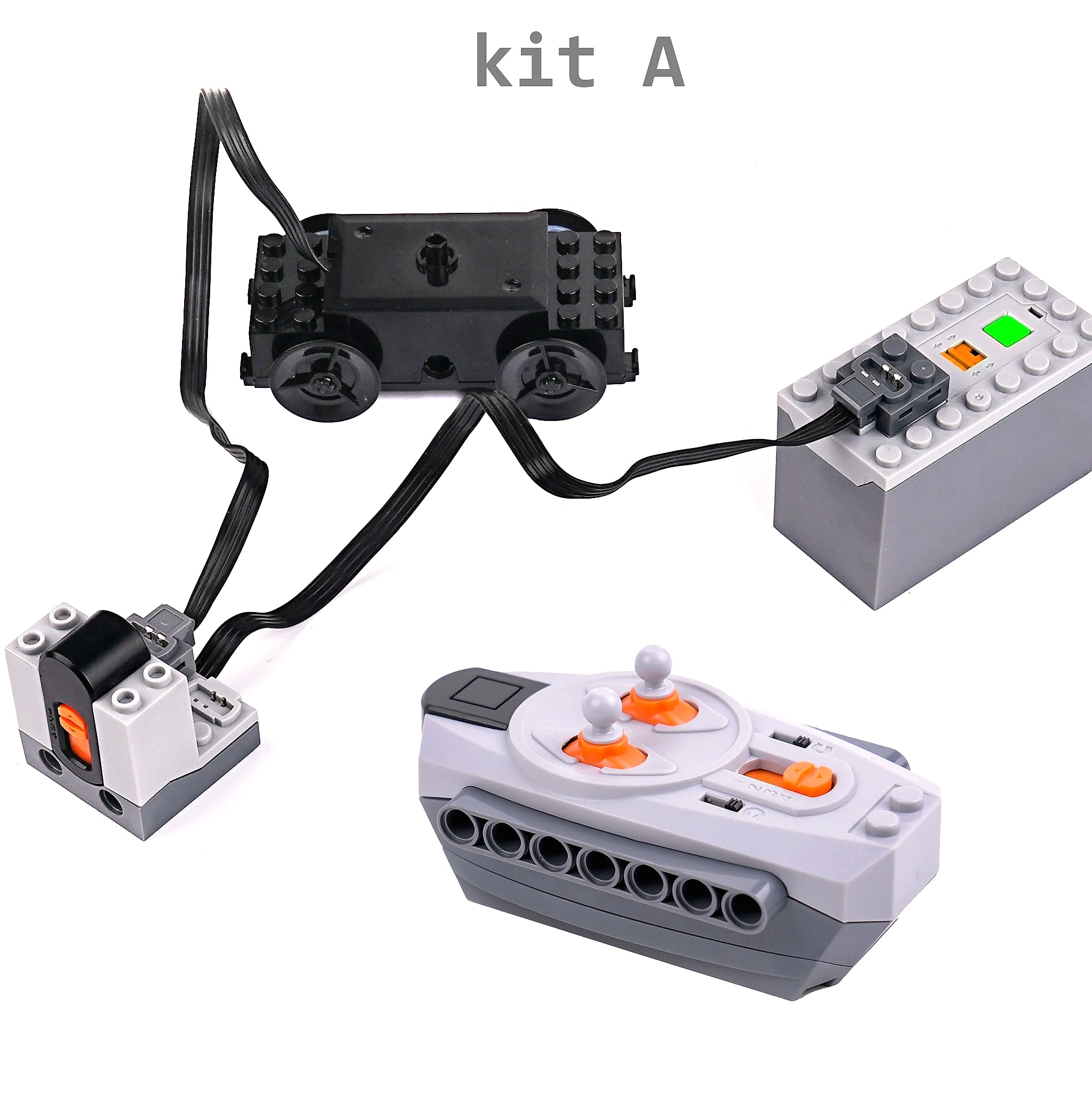Train Track Motor Set Power Functions Parts Battery Case Infrared Remote Controller Receiver MOC Building Blocks for Legoeds