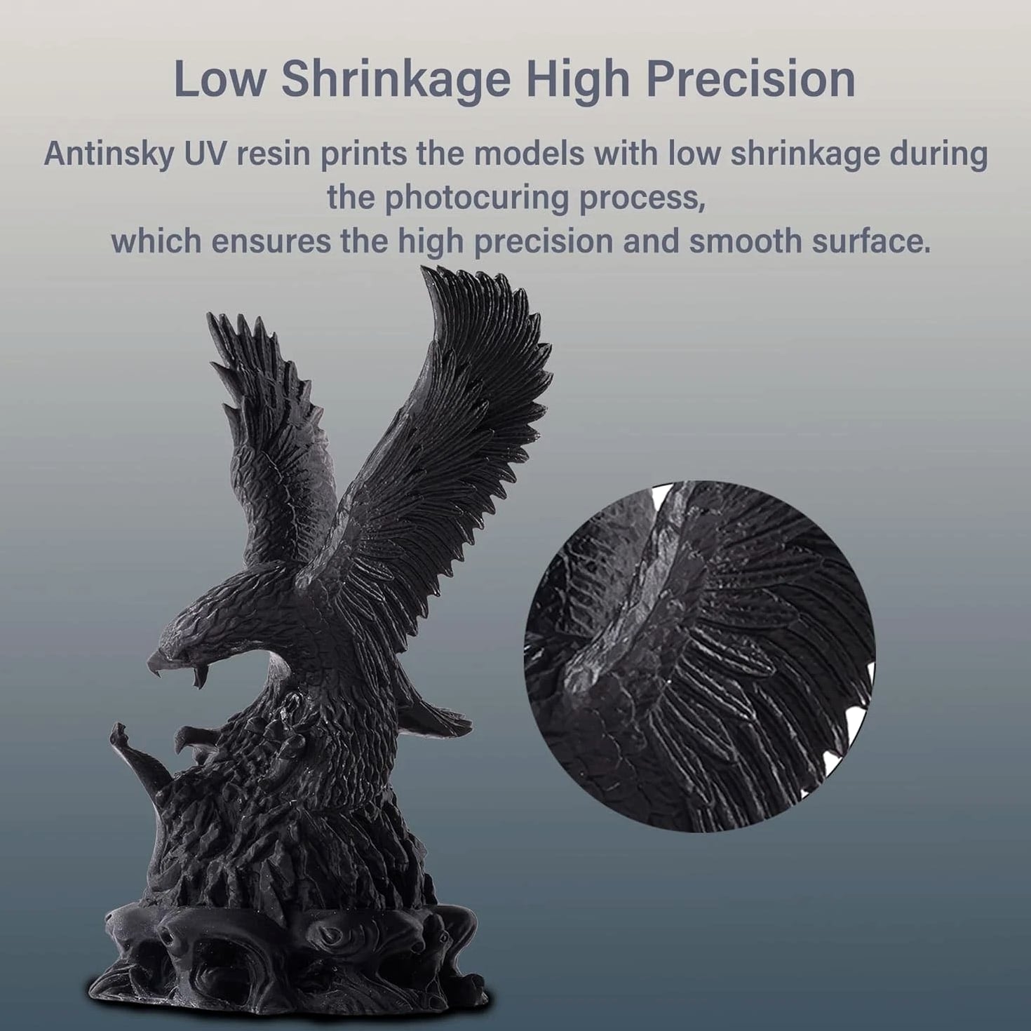 Antinsky Standard Lite Resin UV-Curing 3D Printer Resin 405nm Photopolymer