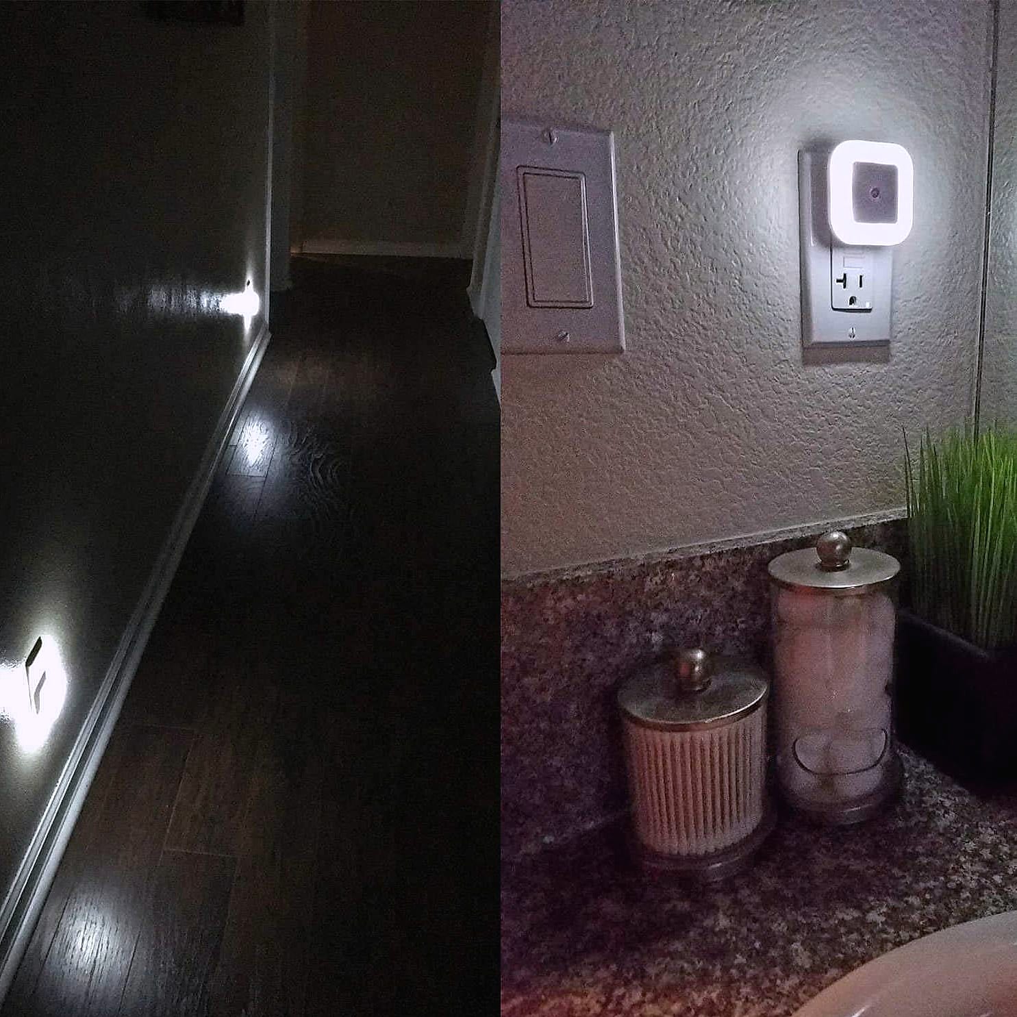 Uigos LED Night Light with Dusk to Dawn Sensor, 6-Pack