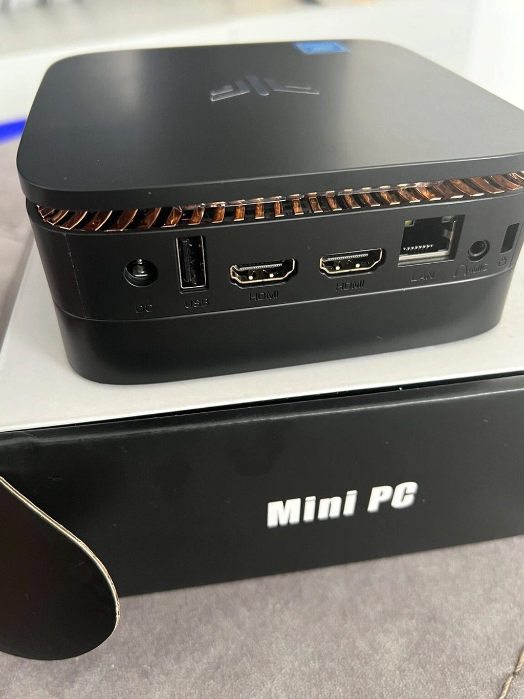 NiPoGi Mini PC 12GB RAM, Pentium J4205, Windows 10 Pro, 256GB mSATA