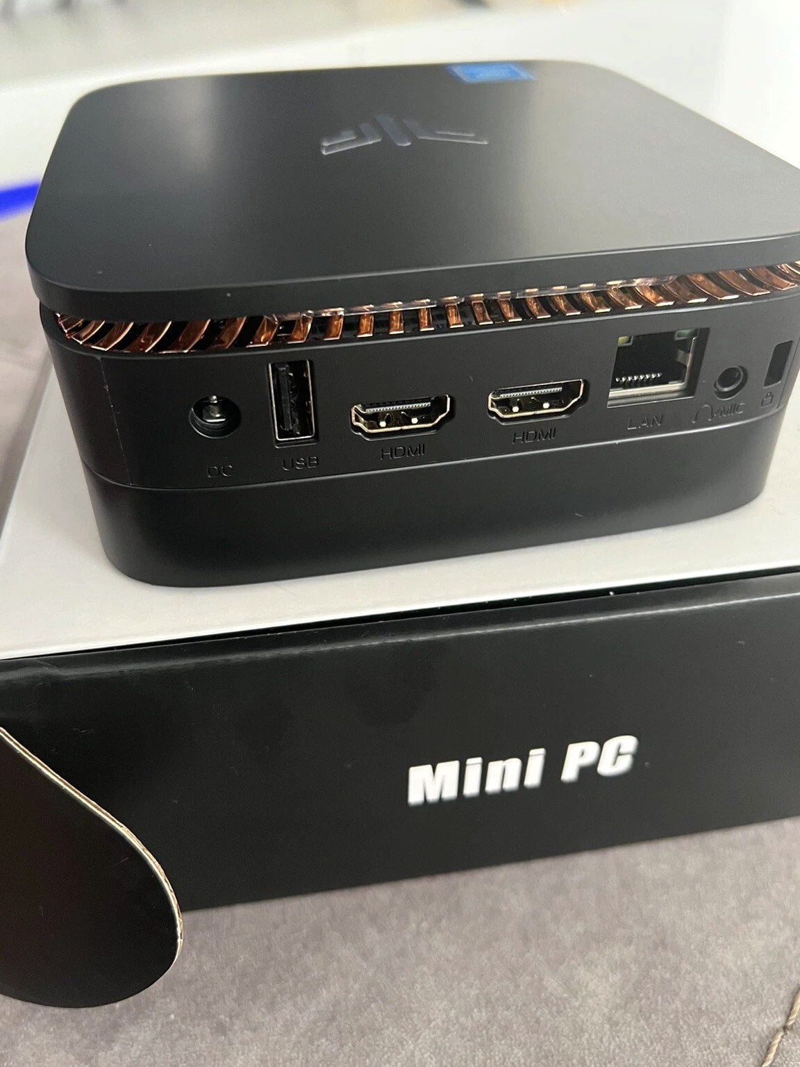 NiPoGi Mini PC 12GB RAM, Pentium J4205, Windows 10 Pro, 256GB mSATA