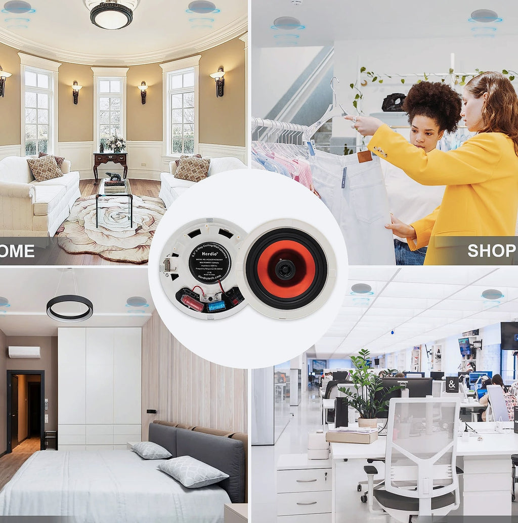 Herdio 628BT 6.5" Bluetooth ceiling speaker system 600W