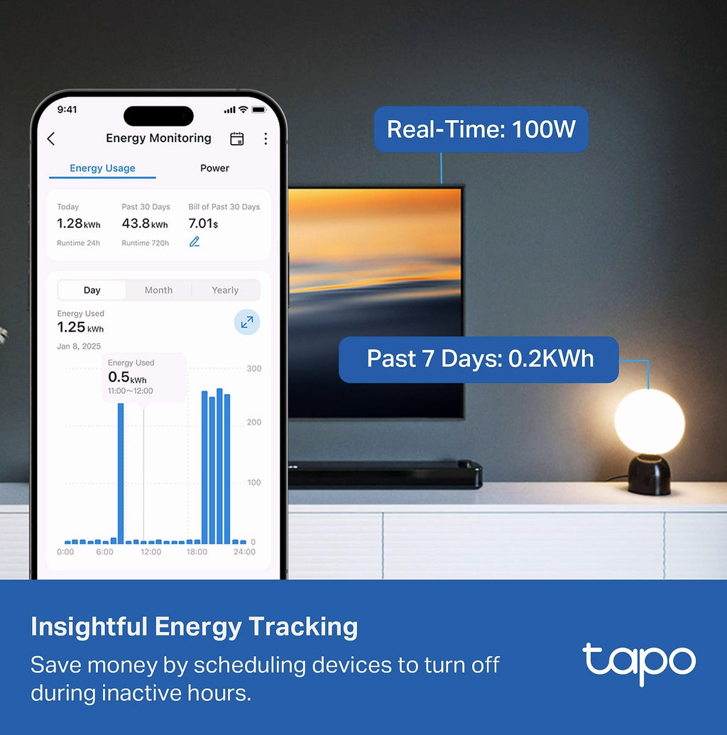 Tapo P316M Smart Power Strip with Energy Monitoring and Matter