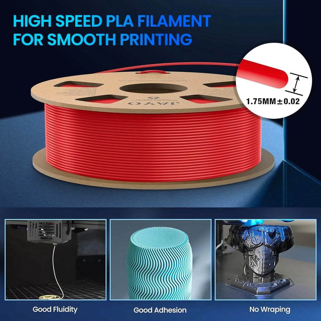 JAYO 1.1KG High Speed PLA Black 3D Printer Material 1.75MM Fast Printing HSPLA