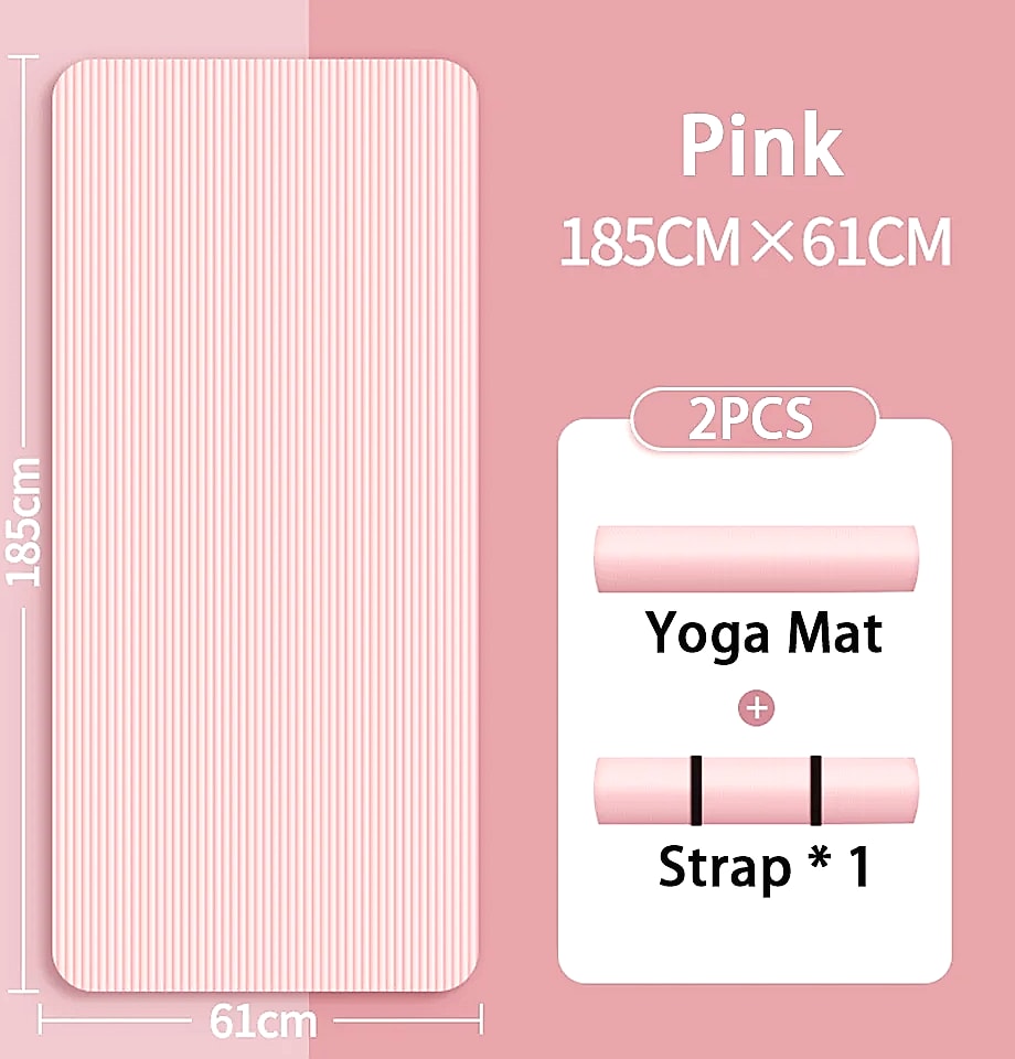 Lostook 8mm NBR Yoga Mat Anti-Slip for Home Fitness