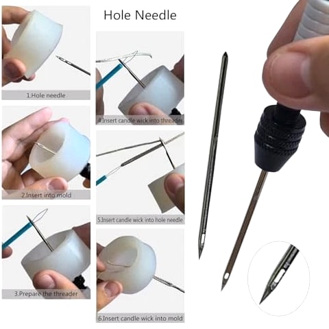 Beginner's Candle Making Kit for Adults, Wick Needle Tool Multiple 33 Pieces