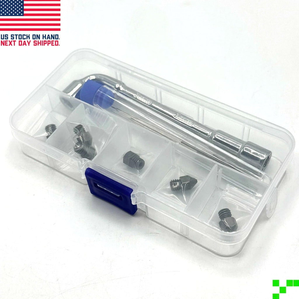 MK8 Hardened Steel Nozzle Kit 3D Printer Extruder Ender 2 3 5 CR .2 .4 .6 .8 1.0