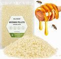 Organic Beeswax Pellets - 453G White Beeswax Pastilles, Pure Natural Bulk Bees